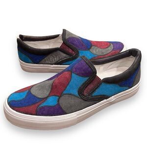 Upcycled Colorful Canvas Shoes 8.5